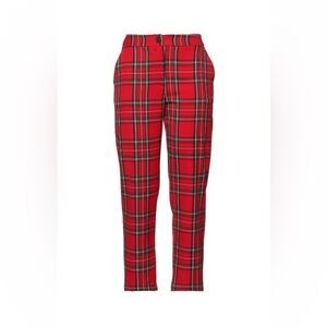 Souvenir red tartan pattern pants